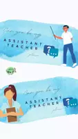 Vorschau - Bildkarten - Classroom Management: Assistant Teacher Card - Seite 2