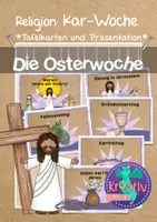 Vorschau - Präsentationen/Tafelbilder - Tafelkarten Ostern - die Karwoche - Deckblatt