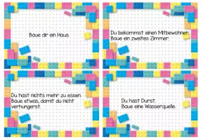 Vorschau - Aufgabenkarten - Baustein-Challenge kostenloses Deutschmaterial - Seite 2