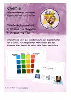Vorschau - Spiele - Wiederholung Quizz zum Thema Stoffeigenschaften - Deckblatt