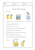 Vorschau - Arbeitsblätter - Zitronenlimonade Zz Lesetext Klasse 1 Rezept - Seite 3