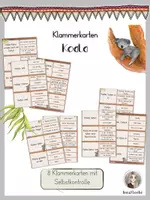 Vorschau - Stationenlernen - Klammerkarten Koala - Deckblatt