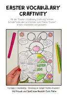 Vorschau - Arbeitsblätter - Ostern Englisch Craftivity – Easter Vocabulary, Ostervokabeln, Wortschatz, Easter Bunny | Bastelvorlage und Schreibaktivität - Seite 1