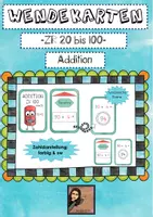 Vorschau - Fördermaterial/Inklusion - Wendekarten Addition ZR 20 bis 100 ohne ZÜ - Deckblatt