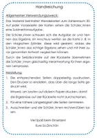 Vorschau - Fördermaterial/Inklusion - Wendekarten Subtraktion ZR 10 bis 20 ohne ZÜ - Seite 2