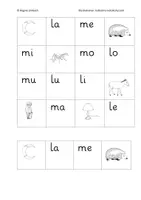 Vorschau - Spiele - SilbenBilderBingo 1 Vokale, m, l - Seite 3