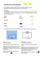 Vorschau - Arbeitsblätter - Simulation einfacher Stromkreise - Seite 1