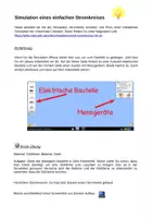 Vorschau - Arbeitsblätter - Simulation einfacher Stromkreise - Deckblatt