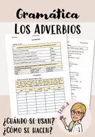 Vorschau - Arbeitsblätter - los adverbios - Deckblatt