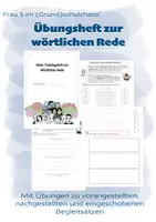 Vorschau - Unterrichtsreihen - Die wörtliche Rede - Übungsheft - Deckblatt