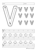 Vorschau - Arbeitsblätter - Buchstabenerarbeitung/Buchstabentraining Buchstabe V - Seite 3