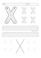 Vorschau - Arbeitsblätter - Buchstabenerarbeitung/Buchstabentraining Buchstabe X - Seite 2