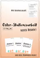 Vorschau - Arbeitsblätter - Stationsarbeit Ostern Osterwerkstatt - Deckblatt