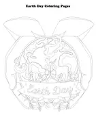 Vorschau - Arbeitsblätter - Earth Day Coloring Book For Kids Activities / Malbuch zum Earth Day für Kinderaktivitäten - Seite 1