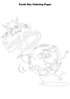 Vorschau - Arbeitsblätter - Earth Day Coloring Book For Kids Activities / Malbuch zum Earth Day für Kinderaktivitäten - Seite 3