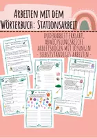 Vorschau - Arbeitsblätter - Materialpaket: DUDEN - Arbeiten mit dem Wörterbuch (Klasse 5/6) - Deckblatt