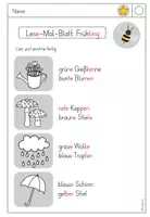 Vorschau - Arbeitsblätter - Lese-Mal-Blätter für 1/2: Frühling (3fach differenziert) - Seite 3
