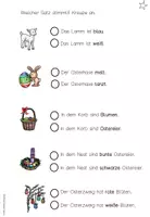 Vorschau - Arbeitsblätter - Lies und male Arbeitsblätter zu Ostern - Seite 1