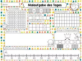 Vorschau - Arbeitsblätter - Malaufgabe des Tages - Einmaleins - Seite 3