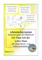 Vorschau - Stundenentwürfe - Stabpuppenspiel Der Hase mit der roten Nase - Deckblatt