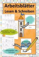 Vorschau - Arbeitsblätter - Arbeitsblätter Lesen, Ausschneiden & Kleben - Deckblatt