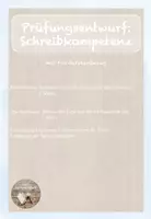 Vorschau - Stundenentwürfe - Prüfungsentwurf (Schreibkompetenz, mit Förderplanbezug) - Deckblatt