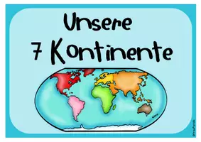 Vorschau - Poster - Kontinente unsere Erde - Übersicht und Tafelmaterial - Seite 1