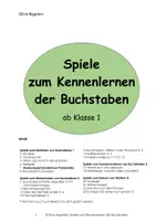 Vorschau - Spiele - Spielepaket für den Anfangsunterricht - Deckblatt