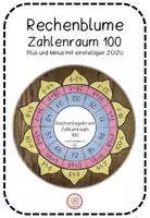 Vorschau - Spiele - Rechenblume Zahlenraum 100 Plus und Minus mit ZÜ/ZU - Deckblatt