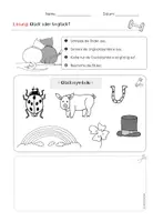 Vorschau - Arbeitsblätter - Herr Glück und Frau Unglück: Arbeitsblätter zum Bilderbuch (2-fach differenziert) - Seite 3