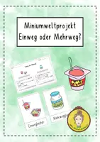 Vorschau - Arbeitsblätter - Miniumweltprojekt: Mehrweg oder Einweg? - Deckblatt