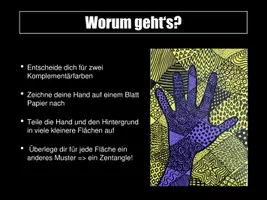 Vorschau - Stundenentwürfe - Zentangle-Hand in Komplementärkontrast (Filzstiftzeichnung) - Seite 2