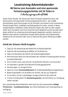 Vorschau - Stundenentwürfe - Lesetraining-Adventskalender in Schulausgangsschrift als Kopiervorlage - Kurzgeschichte und Ausmalsterne - Seite 1