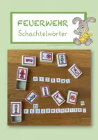 Vorschau - Arbeitsblätter - Feuerwehr - Schachtelwörter - Deckblatt