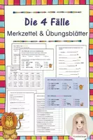 Vorschau - Arbeitsblätter - 4 Fälle - Merkzettel und Übungsblätter - Deckblatt