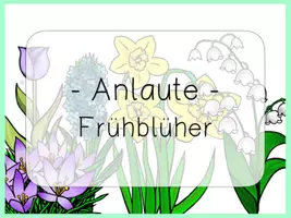 Vorschau - Spiele - interaktives Lesequiz Anlaute FRÜHBLÜHER interaktives Pdf - Seite 1