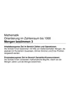 Vorschau - Arbeitsblätter - Mengen erfassen / bestimmen 3 (Zahlenraum bis 1000) - Seite 1