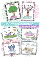 Vorschau - Mal- und Bastelvorlagen - 🧘🏻♀️ 15 Yogaübungen farbig & zum Ausmalen 🌈🦋🐈 - Deckblatt