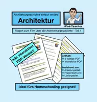 Vorschau - Stundenentwürfe - KUNST: Fragen zum Film über Architekturgeschichte (PDF/doc) - Deckblatt