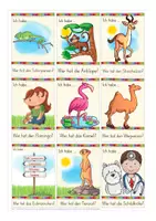 Vorschau - Spiele - Zootiere / Zoo Ich habe, Wer hat? Deutsch Spiel - Seite 3