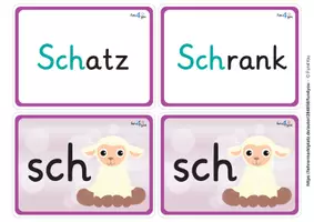 Vorschau - Spiele - s, sp, st oder sch? - Lese-Lege-Spiel #Homeschooling - Seite 2