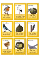 Vorschau - Spiele - Heimische Vögel - Ich habe .. Wer hat? Spiel in Druckschrift und Handschrift - Seite 2