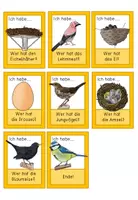 Vorschau - Spiele - Heimische Vögel - Ich habe .. Wer hat? Spiel in Druckschrift und Handschrift - Seite 3