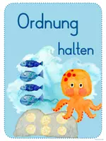 Vorschau - Bildkarten - Klassenregeln, besonders geeignet mit dem Jahresthema Fisch - Seite 2