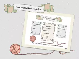 Vorschau - Arbeitsblätter - Ein eigenes Märchen verfassen roter Faden - eigene Märchengeschichte schreiben - Deckblatt