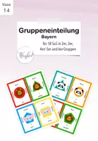Vorschau - Anderer Materialtyp - Gruppeneinteilung für 18 SuS (Bayern-Version) - Deckblatt