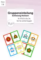 Vorschau - Anderer Materialtyp - Gruppeneinteilung für 18 SuS (Schleswig-Holstein-Version) - Deckblatt