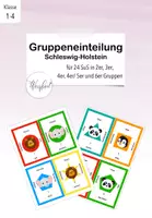 Vorschau - Anderer Materialtyp - Gruppeneinteilung für 24 SuS (Schleswig-Holstein-Version) - Deckblatt