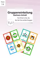 Vorschau - Anderer Materialtyp - Gruppeneinteilung für 24 SuS (Sachsen-Anhalt-Version) - Deckblatt