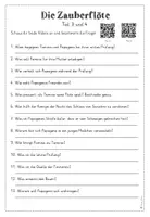 Vorschau - Arbeitsblätter - Die Zauberflöte - Fragen zum Film inkl. Lösung - Seite 3